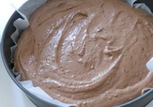 La creme sono state disposte sulla basi di biscotti, burro e cioccolato