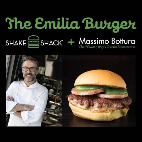 The Emilia Burger realizzato da Massimo Bottura con ingredienti emiliani