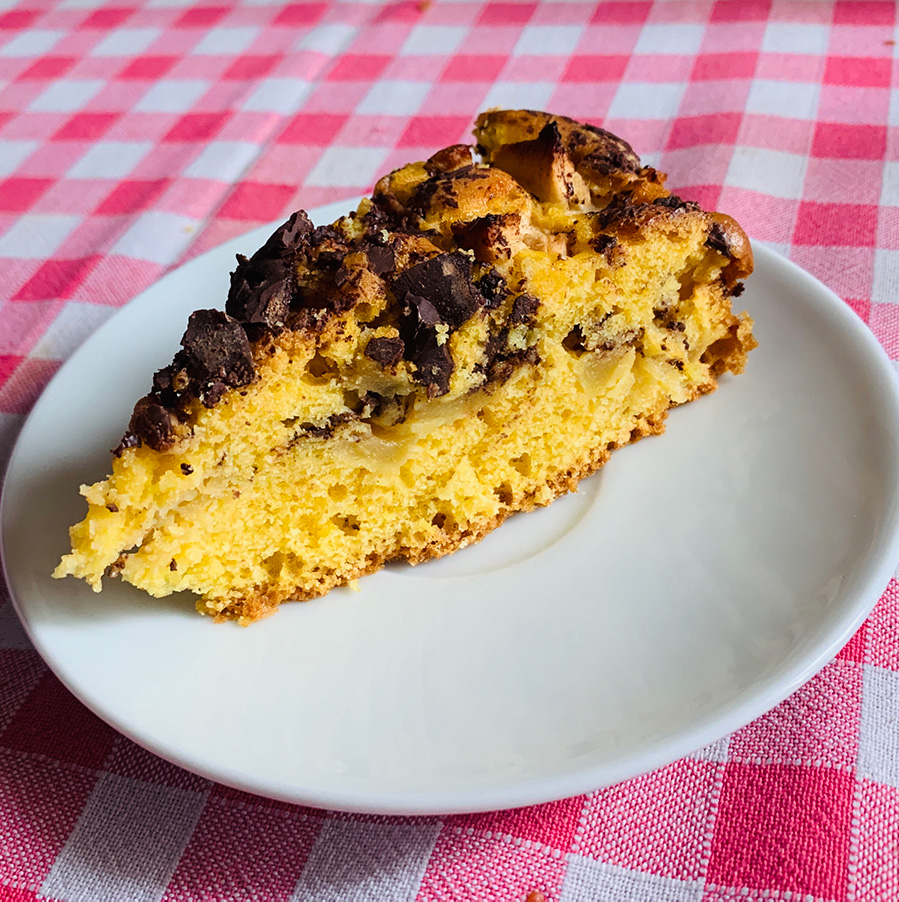 torta di mele e cioccolato