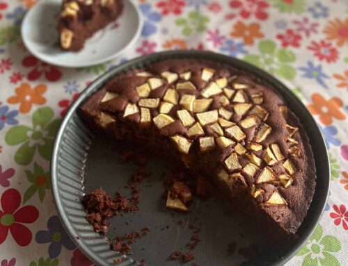 Torta soffice di mele al cioccolato